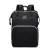 Multifunctional Baby Diaper Bag with Foldable Baby Bed