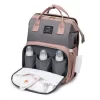 Multifunctional Baby Diaper Bag with Foldable Baby Bed